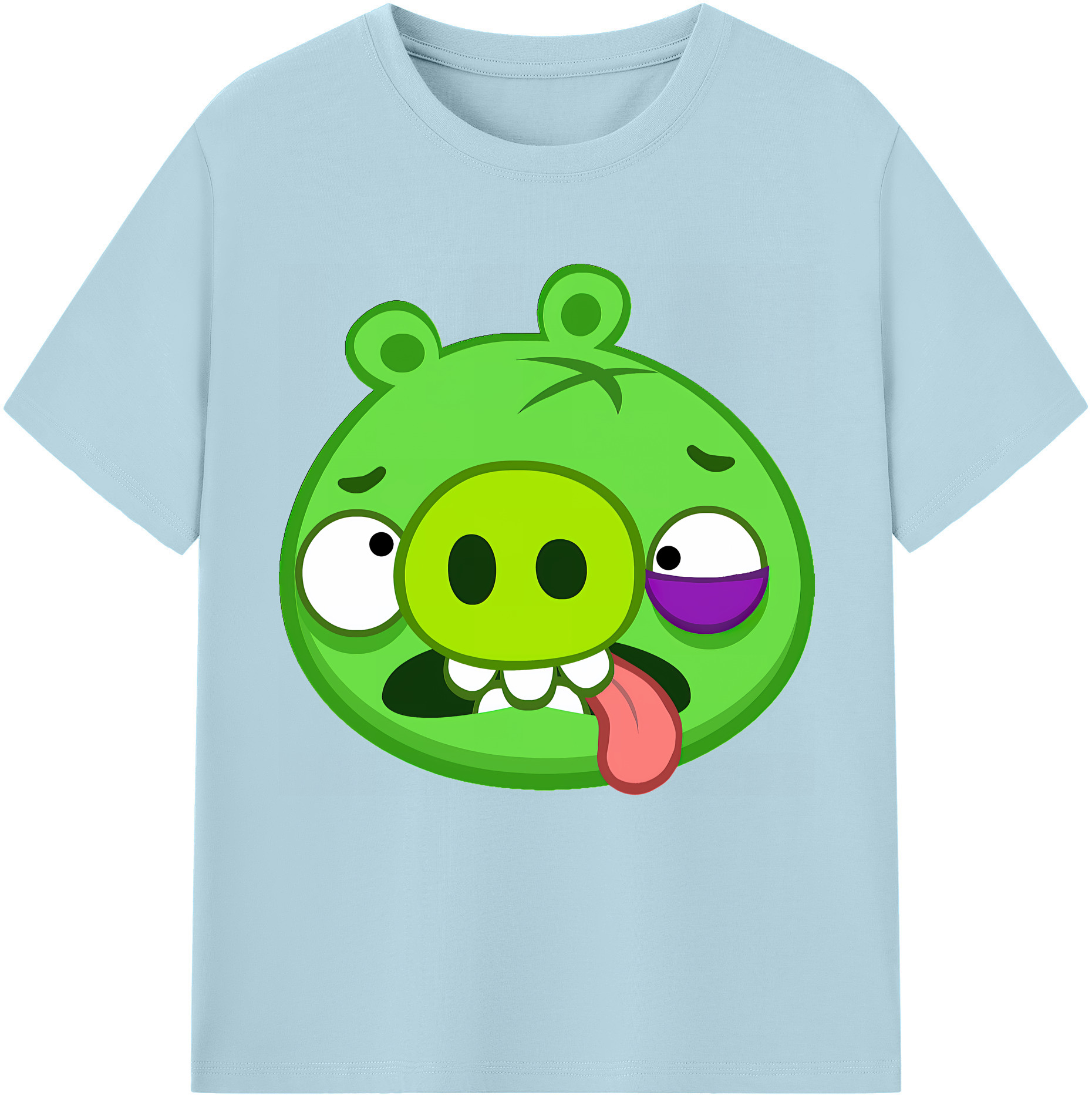 （画像用） Angry Birds アングリーバード 綿100％半袖Tシャツ（フロントプリント）